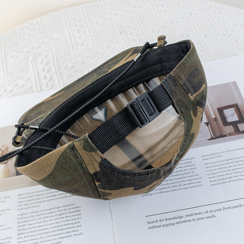 Wholesale Outdoor Trendy Brand Functional Wind Drawstring Camouflage Baseball Cap